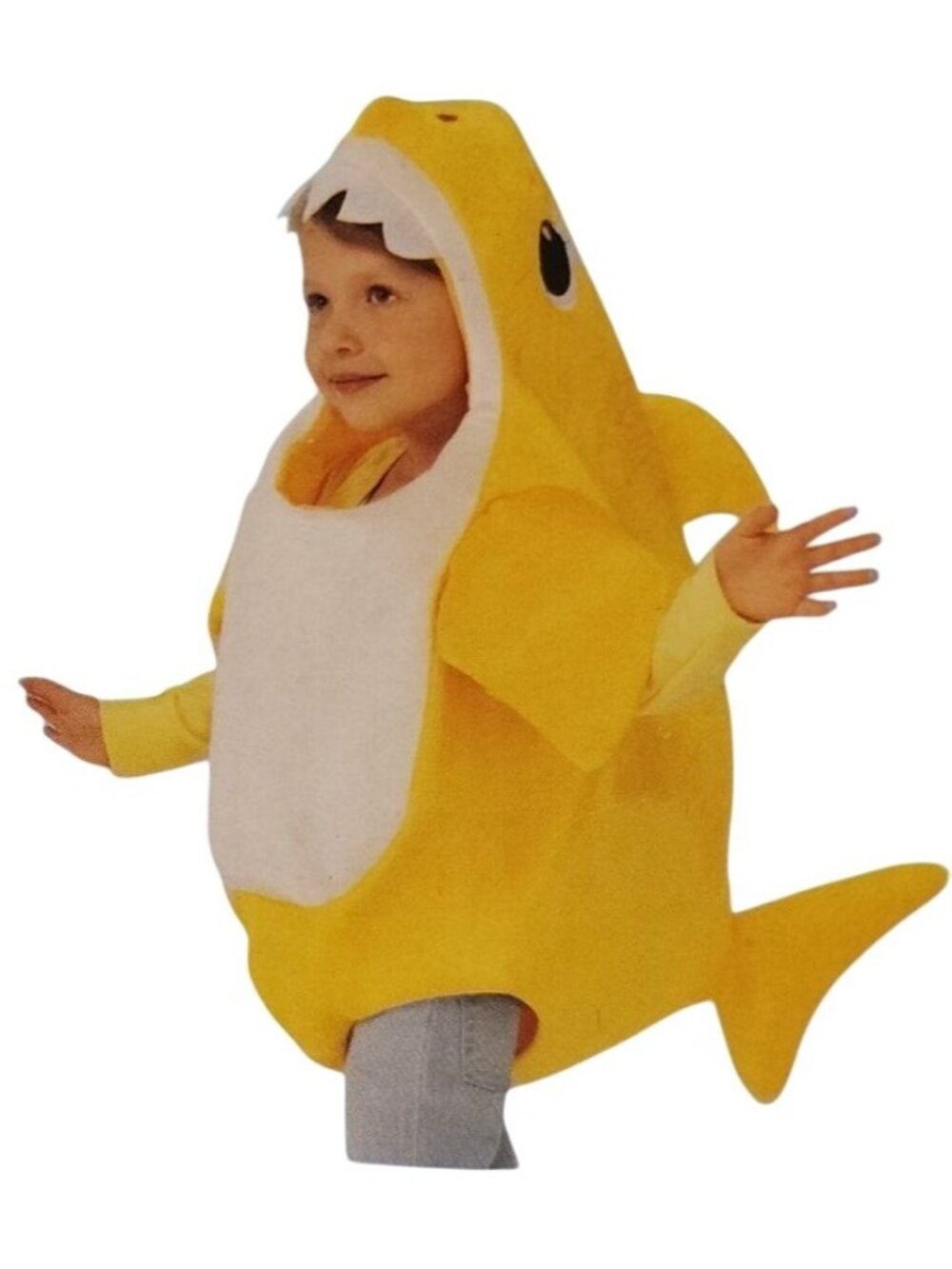 Rubies Infants and Toddlers 2T Pinkfong Baby Shark Halloween Costume with Sound